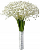 Bukiet gipsówka dodatek sztuczny x20 wys. 27cm W01 kwiaty dekoracyjne do wazonu, ozdoba do kompozycji florystycznych