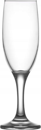 LAV misket Kieliszki komplet 6 szt Kieliszków do Szampana 6 x 180 ml wino musujące, prosecco, szkło bezbarwne, można