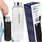 Szklana butelka AquaFloow z etui 700ml bidon szklany na wodę napoje 0,7l pojemnik wielokrotnego użytku do pracy, szkoły