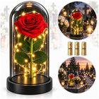 ZNICZ NA CMENTARZ DUŻY, ŚWIECI JAK ZNICZ SOLARNY, RÓŻA WIECZNA LED, PIĘKNY lampion nagrobny, dekoracja grobu, wysokość