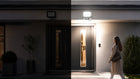 Halogen LED 200W lampa z czujnik ruchu zmierzchu naświetlacz reflektor IP66 do posesji i podjazdu, garażu, zimne białe