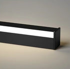 NOWOCZESNA LAMPA LED ŚCIENNA KINKIET ŚCIENNY WEWNĘTRZNY DŁUGA 60 CM oprawa do salonu, czarny metal, zintegrowane źródło