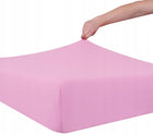 Prześcieradło jersey 100x200 z gumką polskie RÓŻ Różowe Polska Produkcja bawełniane na materac do 17 cm