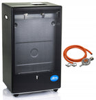 Piecyk Gazowy 4,2 kW Katalityczny Piec na Gaz Włoski Bezwonny + Reduktor 455 mm 777 mm grzewcza czarny