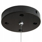 Lampa Wisząca Liniowa Biurowa 120cm 90W LED CCD Czarna Zaokrąglona oprawa sufitowa do biura, aluminiowa, zintegrowane