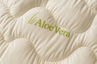 Zestaw Całoroczny Aloe Vera Kołdra 160x200 + Poduszka 70x80 antyalegiczny mikrofibra, biała, komplet do spania, wkład