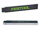 Festool Miarka składana MS-2M-FT1 - 201464 Miara drewniana 2m 10 członów metrówka stolarska, przymiar do pomiarów i