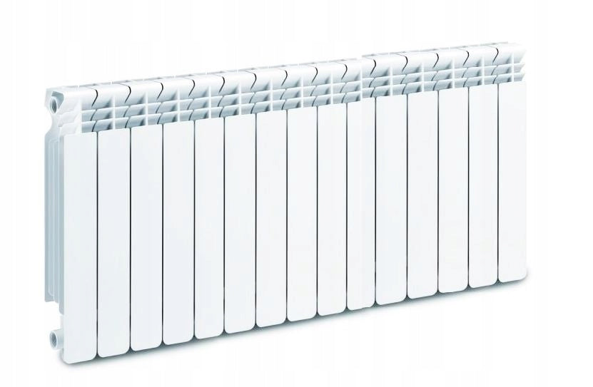WULKAN GRZEJNIK ALUMINIOWY H-500 BOCZNY BIAŁY 15el. 578x1200 1200 mm 580 mm grzewcza