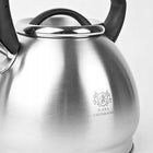 Czajnik na GAZ czajnik z gwizdkiem pokrywą 3l stal indukcja srebrny inox czajnik tradycyjny 3 l czarny, srebrny, szary
