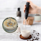 Spieniacz do mleka jajek kawy mini mikser elektryczny różdżka ręczny ubijak mieszadło na baterie, cappuccino, latte