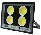 Mocna lampa do garażu ogrodu na elewacje 200W IP66 halogen naświetlacz reflektor LED 24000 lm 6000 K zimna biel