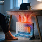 GRZEJNIK ELEKTRYCZNY ENERGOOSZCZĘDNY KONWEKTOROWY FARELKA TERMOSTAT 2000W 59 mm 39 mm grzewcza biały