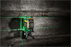 Poziomica laserowa 360 płaszczyznowa 4D laser krzyżowy PRO zielony deko Niwelator do prac budowlanych, zasięg 30 m