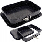 Blacha do pieczenia prostokątna do ciasta tortownica 39x27,5x8cm non-stick forma granitowa do wypieków i deserów