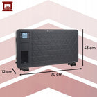 Grzejnik Elektryczny Konwektorowy 2300W KAMINER WiFi Energooszczędny Pilot 70 mm 43 mm grzewcza czarny
