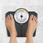 Klasyczna Waga Łazienkowa mechaniczna Analogowa do 180 KG czarna webber BMI czarny