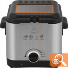 Olejowa frytkownica 1,5l tradycyjna tłuszczowa 1000W stal nierdzewna 1000 w srebrny/szary