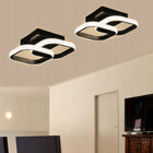 Lampa sufitowa LED 16W, 3 kolory, ściemniana, do salonu, korytarza plafon czarny wielokątny ze zintegrowanym źródłem
