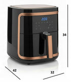 Frytkownica beztłuszczowa 7l AIR fryer aigostar frytownica 1900W LCD czarna czarny