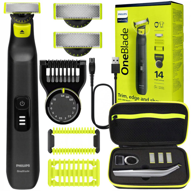 Golarka męska philips oneblade PRO 360 maszynka do twarzy i ciała + etui foliowa