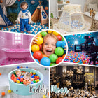 Piłki kulki 200 szt 6 cm do basenu namiotu tipi różowe szare białe polskie do suchego basenu wiek 0+