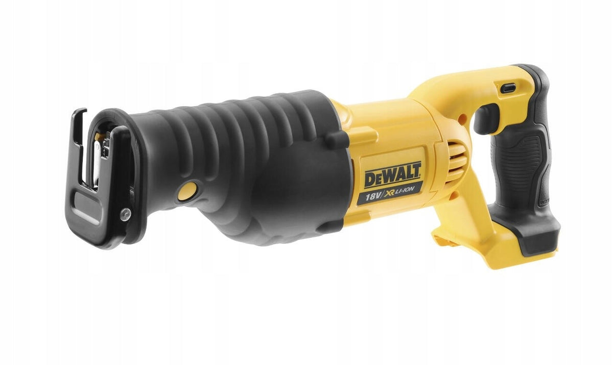 Pilarka posuwowa dewalt 18V XR 28 mm DCS380N-XJ body piła szablasta do drewna i rur, narzędzie akumulatorowe do prac