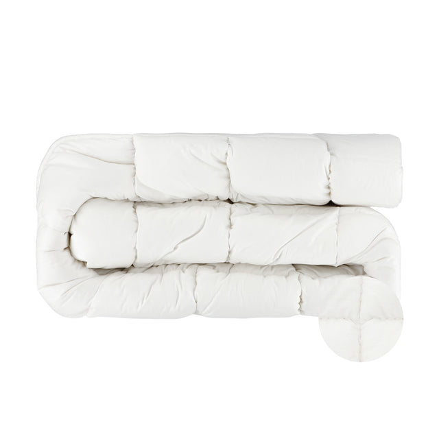 Kołdra 220x200 wełna owcza 100% całoroczna 200x220 bawełniane poszycie, antyalergiczna, pranie w pralce, wypełnienie 1900 g
