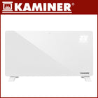 Grzejnik Elektryczny Szklany Kaminer 2500W WiFi Pilot Farelka Biały Wydajny 850 mm 410 mm grzewcza