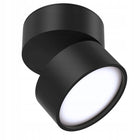 Oprawa natynkowa Lampa sufitowa GX53 Tuba Halogenowa ruchoma Spot LED czarne oczko punktowe, okrągły downlight do