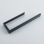Wieszak łazienkowy ręczniki czarny samoprzylepny drążek 300 mm 30 mm