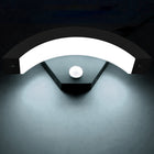 18W kinkiet zewnętrzny LED nad drzwi wejściowe z czujnikiem ruchu lampa ścienna aluminiowa, biała, wysokość 29 cm