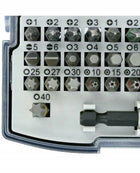Zestaw bitów Bosch 32-elementowy PH/PZ/Torx/HEX 25 mm końcówki wkrętakowe 1/4 cala, płaskie, imbusowe, do wkrętarki