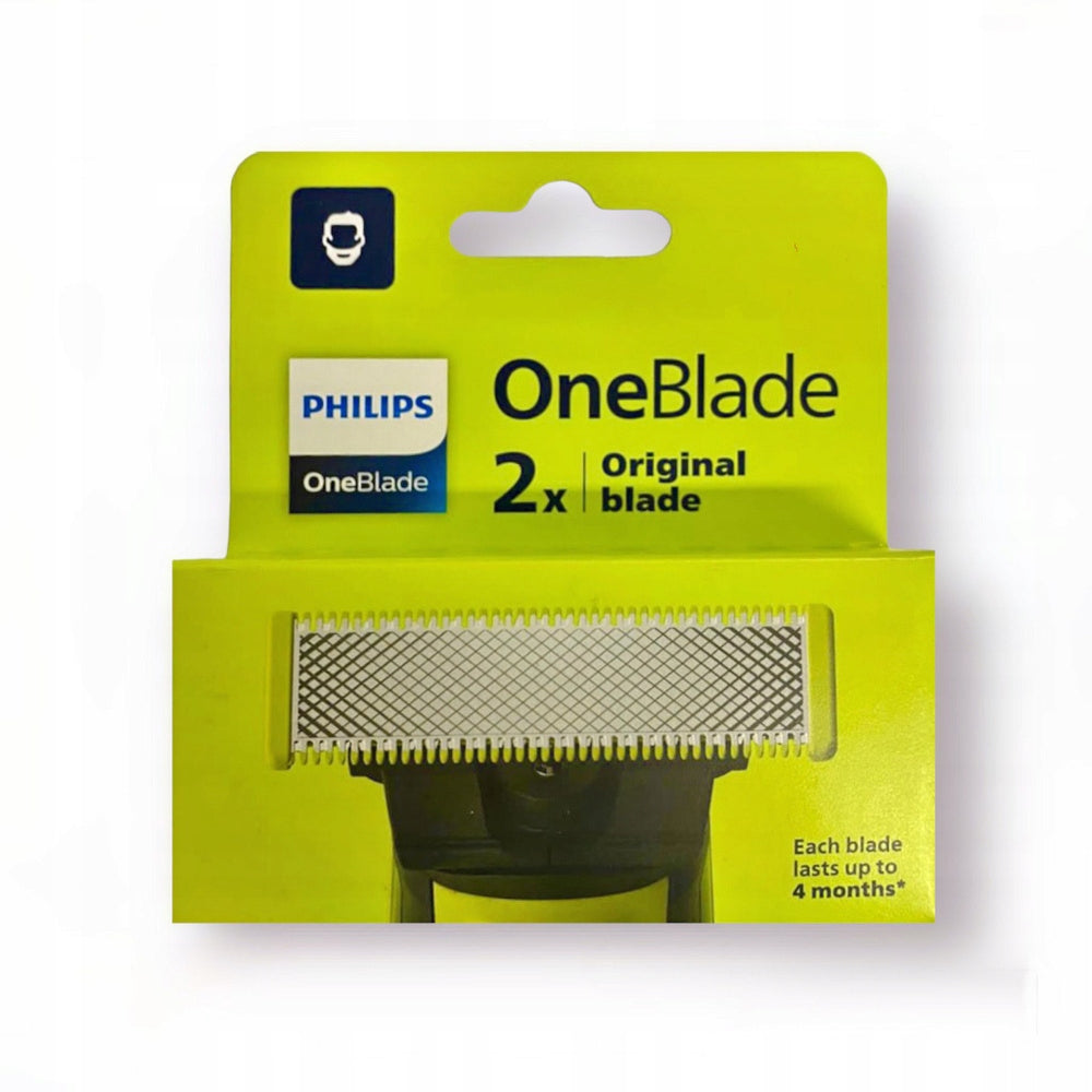 2szt Ostrza wymienne do golarki Philips OneBlade Original QP220 QP220/50 elementy tnące, końcówki do maszynki