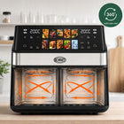 Frytkownica beztłuszczowa DeKRAFT DE6004-MAX Air Fryer 10l 2 komory 2000W czarny