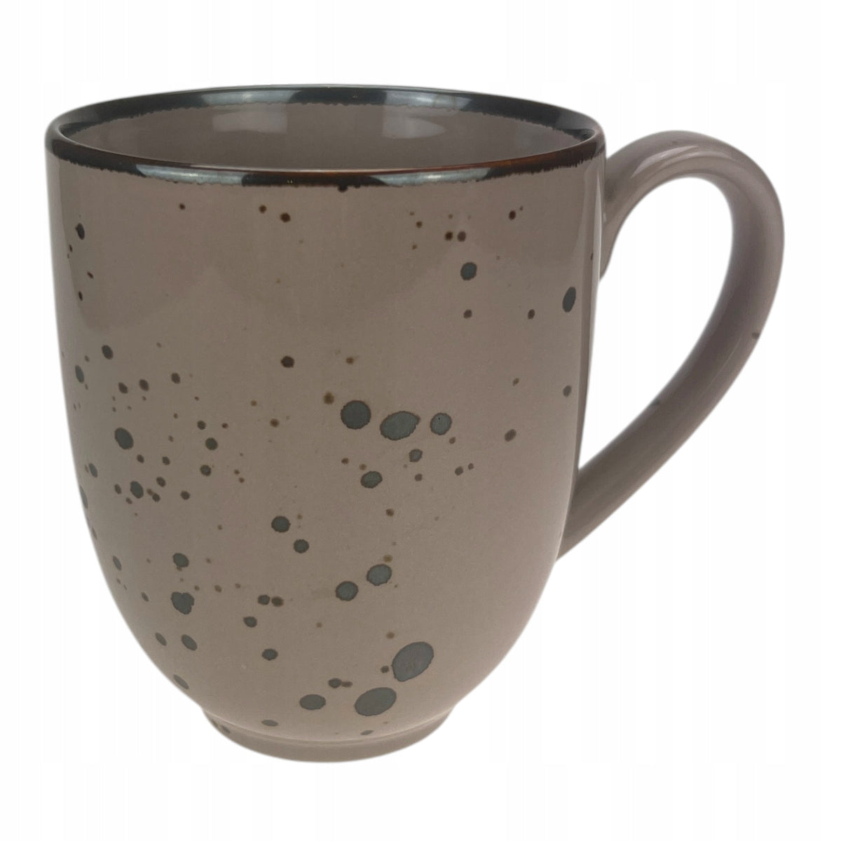 Alumina Bogucice Cottage Cappuccino Kubek 400 ml porcelanowy do kawy i herbaty, beżowy, można myć w zmywarce