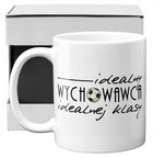 Kubek na dzień nauczyciela wychowawca i WF wuefista prezent dla wychowawcy ceramiczny 330 ml biały, można myć w zmywarce