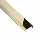 Listwa złota dekoracyjna do płytek C 2cm x 270cm gold profil wykończeniowy, narożnik, cokół, obramowanie glazury