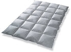 Kołdra puchowa 140x200 600g LATO BIAŁA pierzyna z bawełnianym poszyciem do spania w ciepłe noce