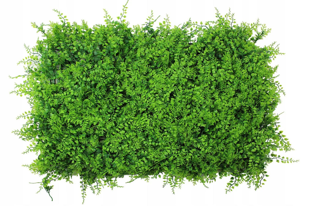 Zielona ściana paproć mata panel dekoracyjny na ścianę sztuczny żywypłot imitacja roślinności z tworzywa 40x60 cm