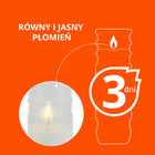 WKŁADY DO ZNICZY Parafinowe RAL 14 cm do 75h 3 dni 20 szt wkład do znicza świeca nagrobna do lampionu cmentarnego