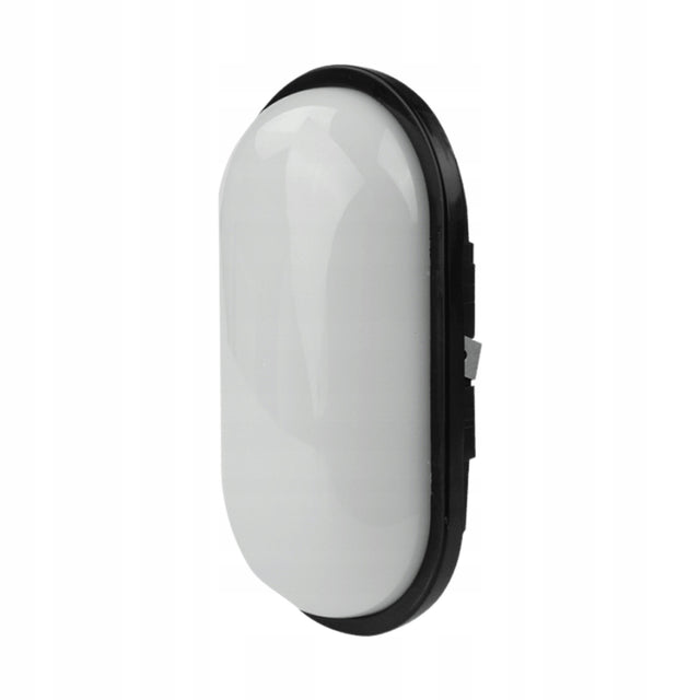 Eco Light Oprawa Kanałowa LED torton Owal Czarny 20W 4000K 1800lm IP65 plafon sufitowy okrągły do łazienki garażu neutralne światło