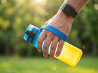Butelka Na Wodę Bidon Tritan 500 ml Miarka Pasek do Szkoły Pracy BPA Free pojemnik z podziałką, sportowy, turystyczny
