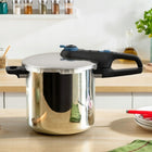 Szybkowar TEFAL Secure Trendy Pressure 8L INDUKCJA garnek ciśnieniowy, srebrny, do mycia w zmywarce
