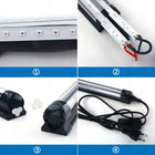 Lampa UV 48x LED 395-400nm 10W Wtyczka ŚCIENNA SUFIT 230V Ultrafioletowa promiennik, światło fioletowe do wnętrz