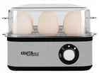Kraft jajowar do gotowania jajek 8SZTUK twardo miękko średnio 500W KD4118 500 w czarny