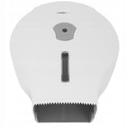 Podajnik Dozownik Pojemnik Papier Toaletowy Jumbo Biały Naścienny atest PZH uchwyt na rolkę, dispenser WC, zamykany, z