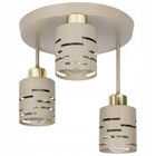 Lampa Sufitowa Wisząca Kinkiet Żyrandol 3x E27 LED Beżowy Kaszmir metalowa oprawa do salonu, sypialni i jadalni