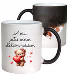 MAGICZNY FOTO KUBEK ZMIENIAJĄCY KOLOR Z TWOIM WŁASNYM NADRUKIEM NA PREZENT ceramiczny 330 ml ze zdjęciem lub imieniem