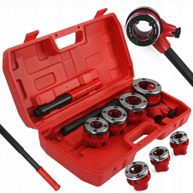 Gwintownica do rur Silver 4 głowice 1/2" 3/4" 1" 1 1/4" walizka