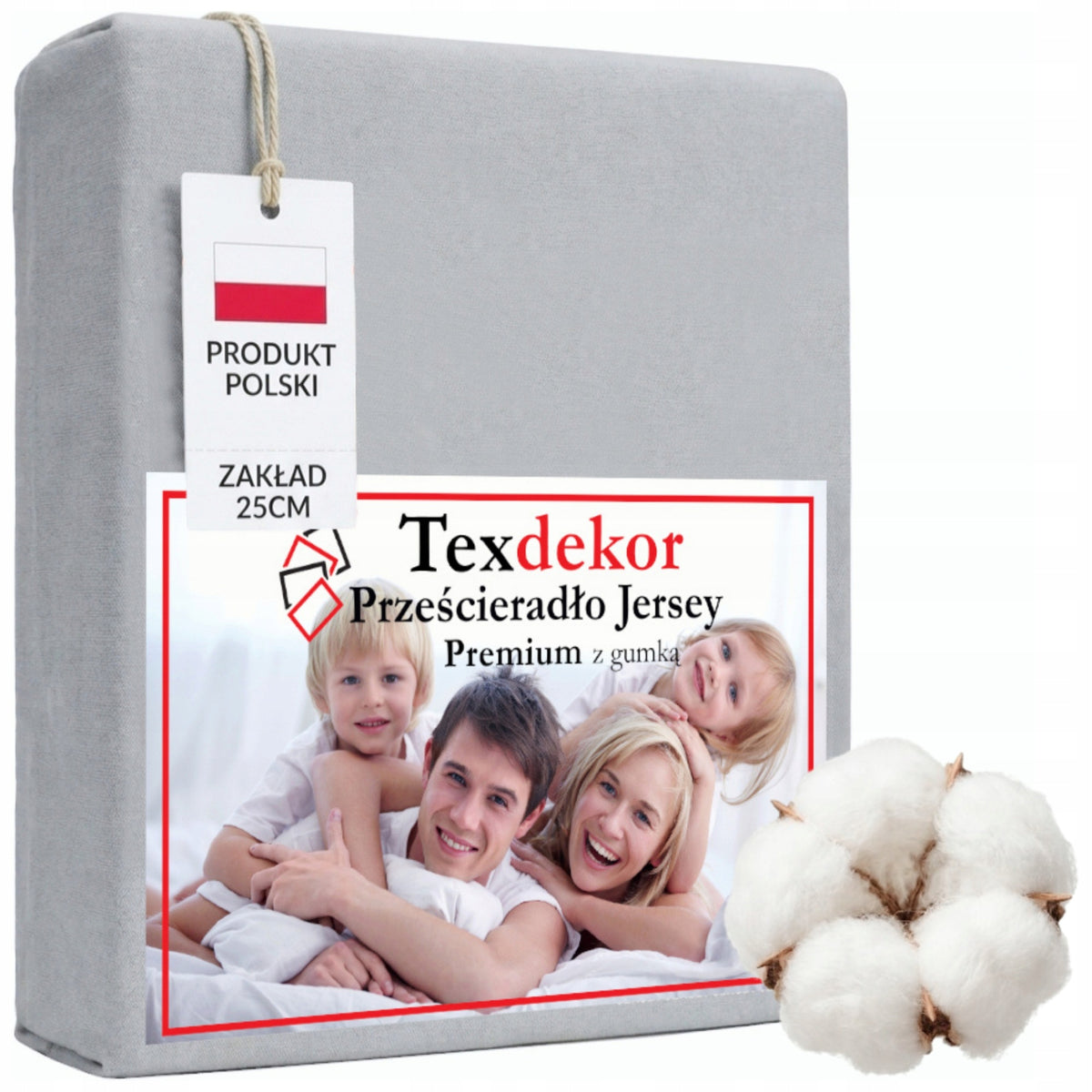 Prześcieradło jersey z gumką 90x200 grube bawełniane zakład 25cm kolory na materac do 20 cm, certyfikat OEKO-TEX